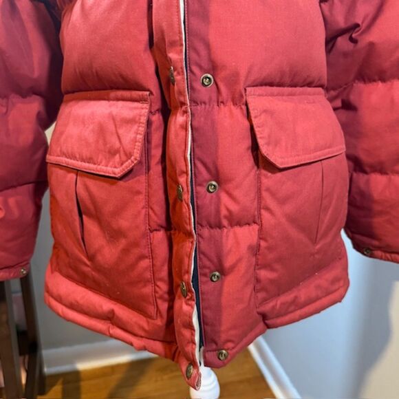 Vintage REI Co-op Women's Red Goose Down Puffer Jacket S Removable Hood - Picture 3 of 11
